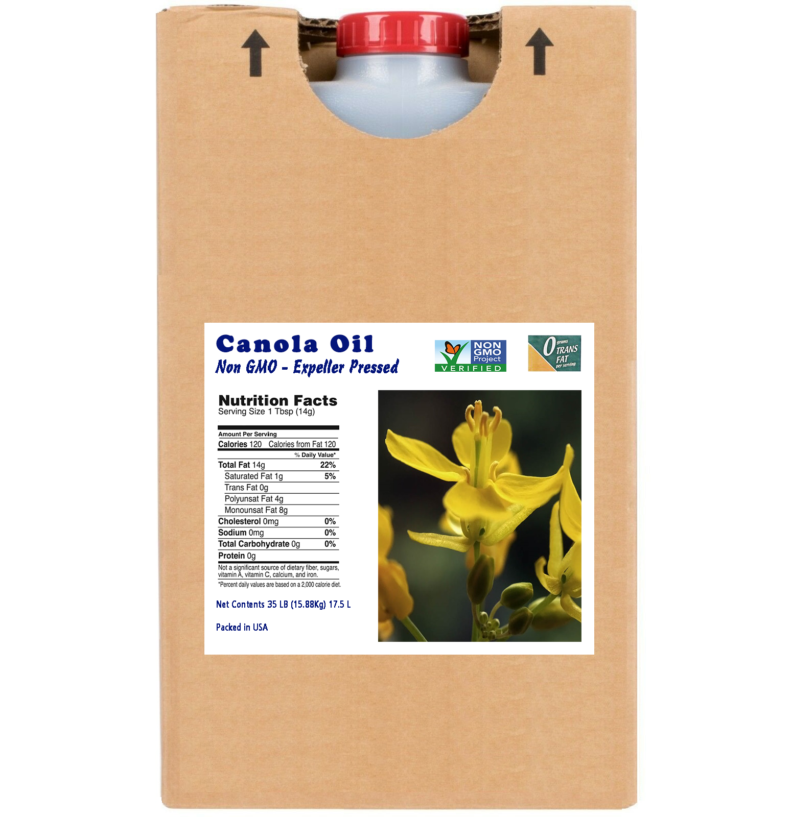 NonGMO Expeller Pressed 100 Canola OilBabaash USA