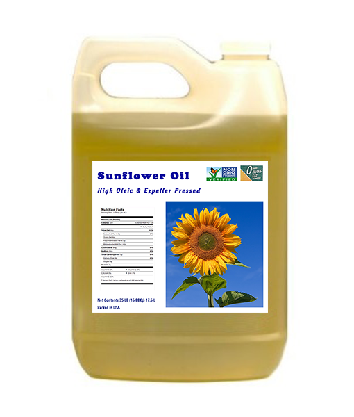 NonGMO High Oleic Expeller Pressed 100 Sunflower OilBabaash USA