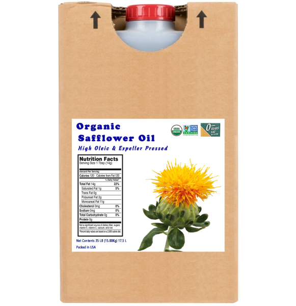 Organic Expeller Pressed Safflower Oil High Oleic