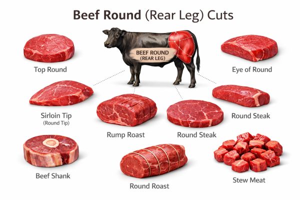 Beef Round (Rear Leg) Cuts